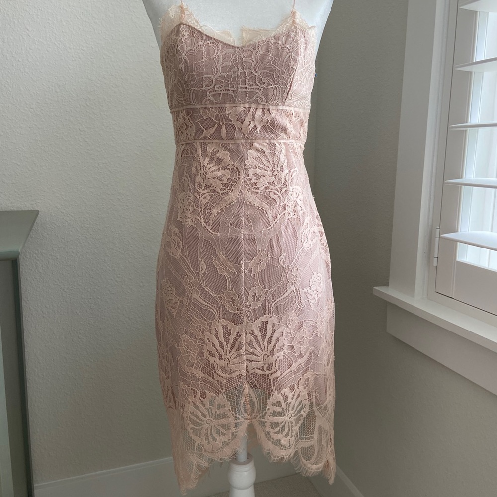 Stylestalker Lace High Low Hem Dress